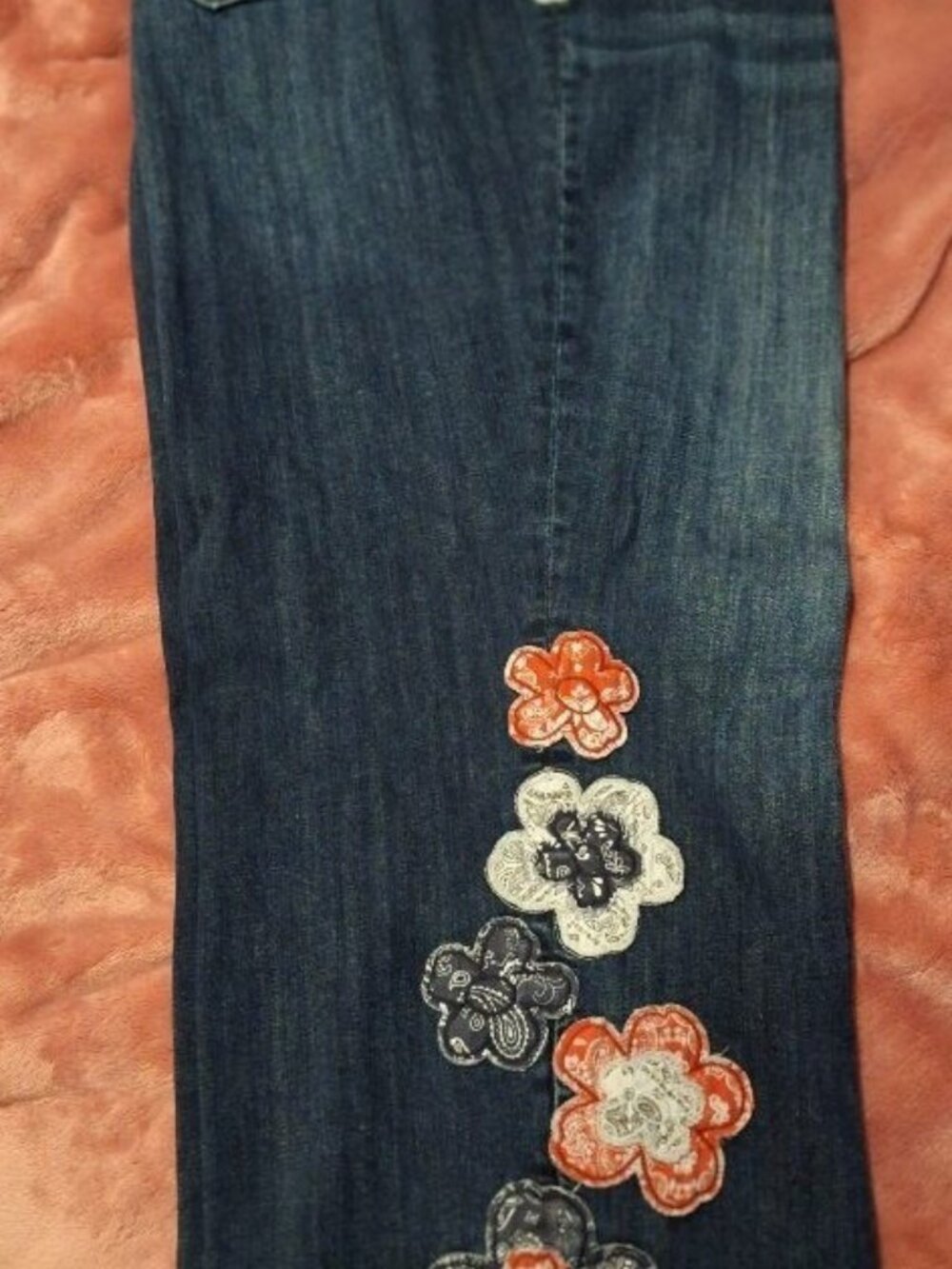 Driftwood Royce Americana Patchwork Floral Jeans 18